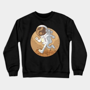 running astronaut Crewneck Sweatshirt